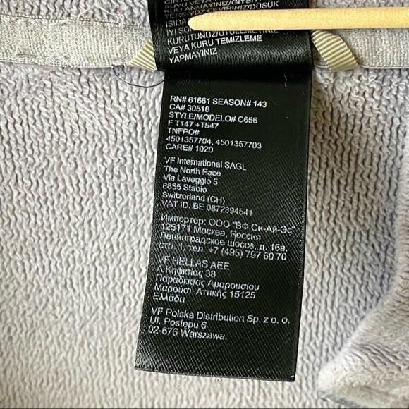 The North Face Agave Full Zip Gray Jacket - Picture 11 of 15